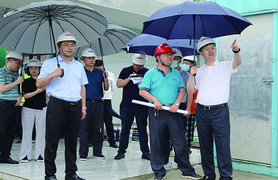 成都市彭州市委副书记、市长陈茂禄等市政府领导一行来我司调研项目建设情况