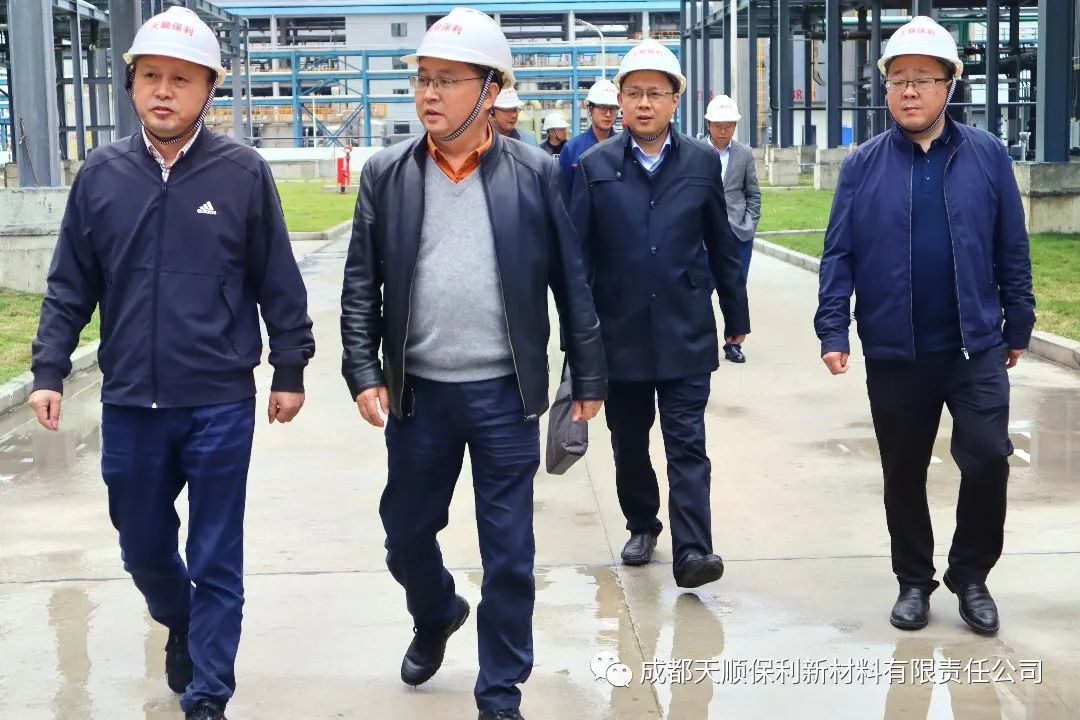 泸天化集团公司党委书记、董事长潘建华、常务副总经理傅利才一行到公司调研指导