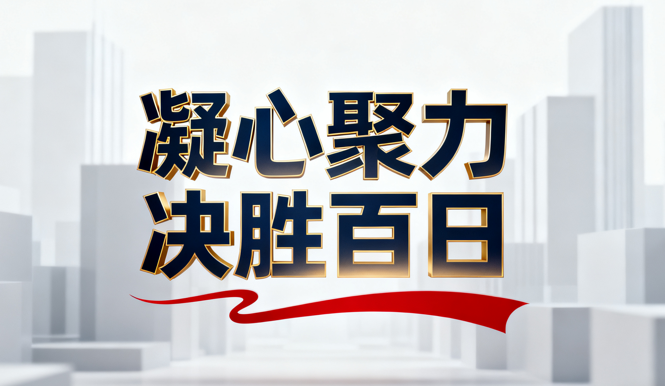 凝心聚力,决胜百日！