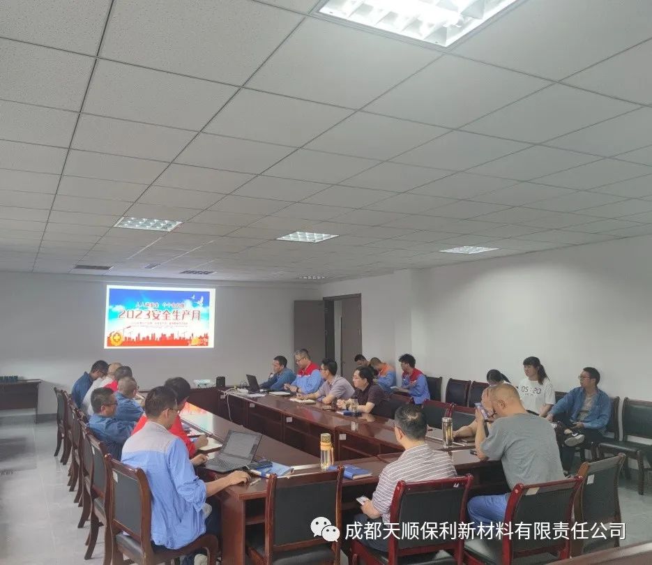 天顺保利召开&ldquo;安全生产月&rdquo;启动会暨5月份安全生产委员会会议